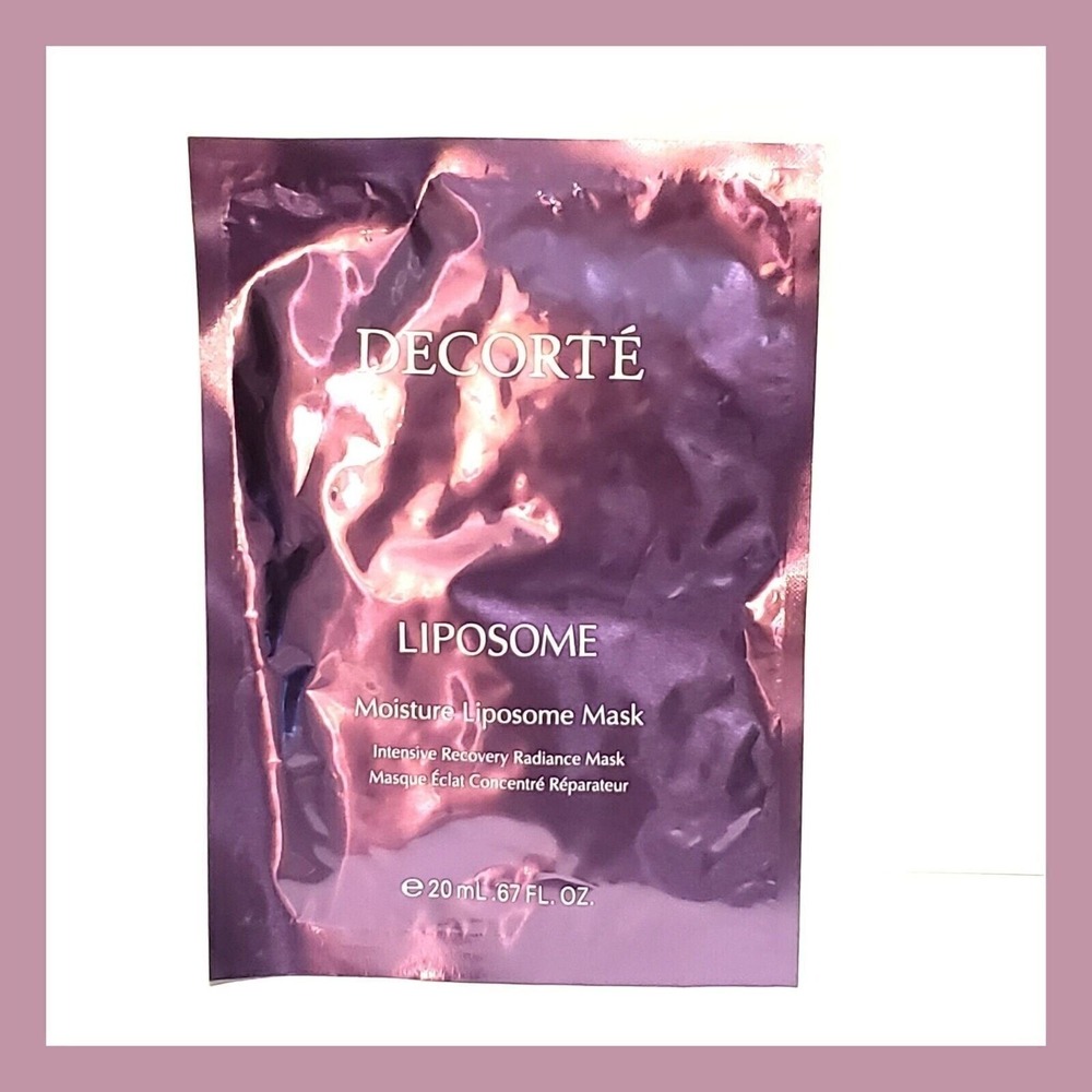 Decorte Liposome Moisture Intensive Recovery Radiance 1 Mask New Sealed